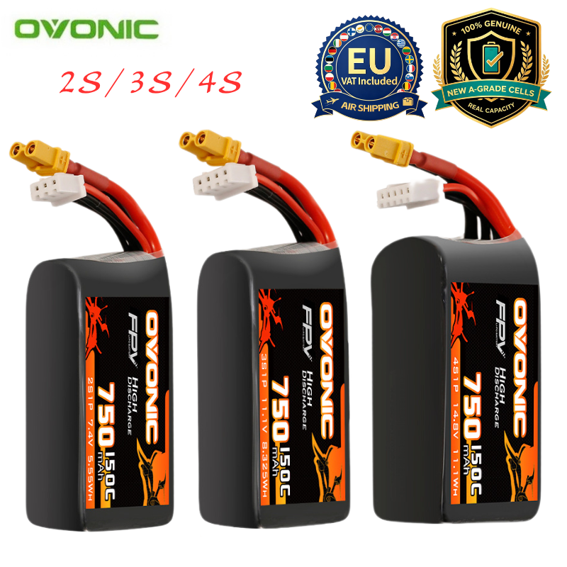 Drone Racing Battery - Baterai Lipo HOT OVONIC 150C 750mAh