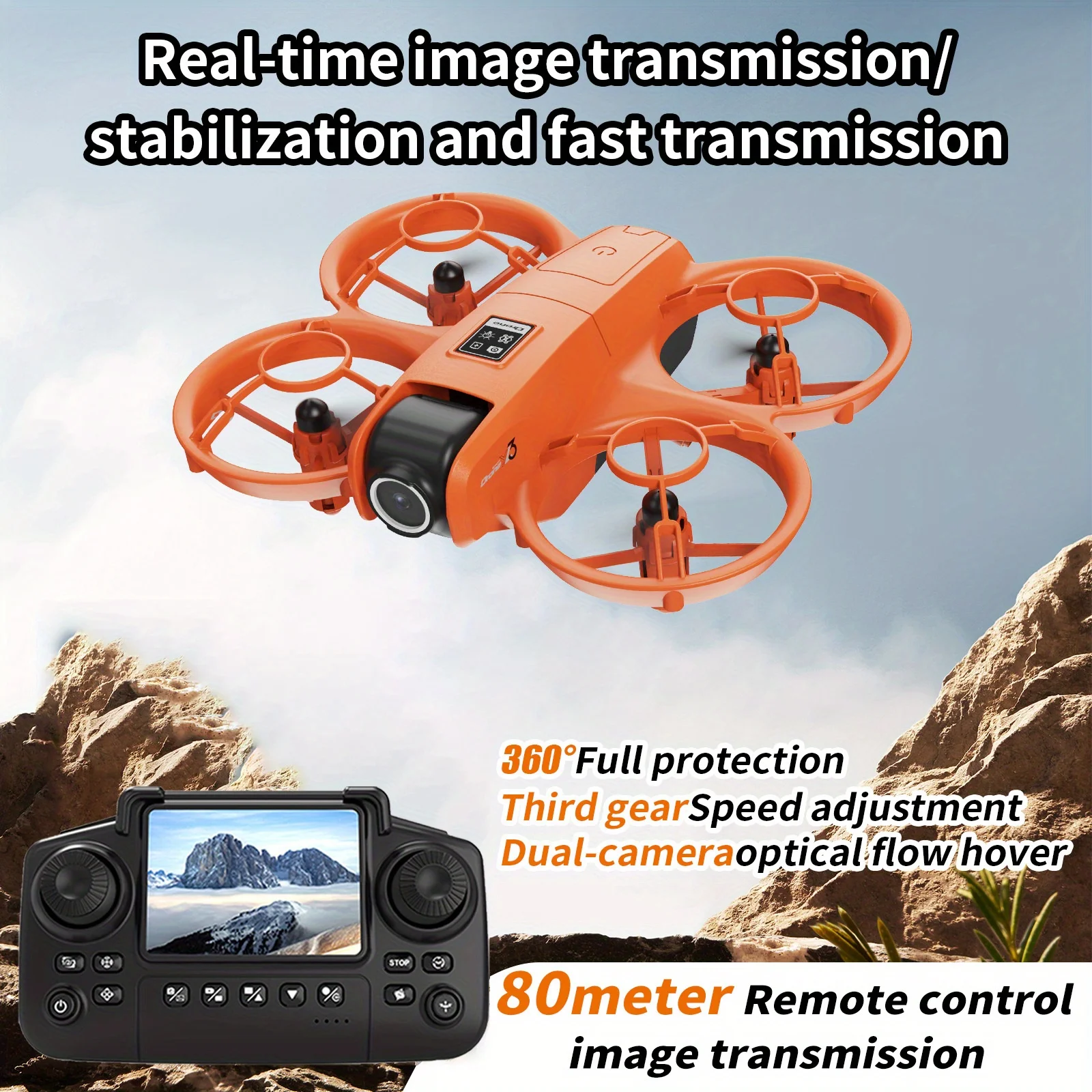 Drone Racing Camera - Drone Lipat YL3, Kamera Ganda HD